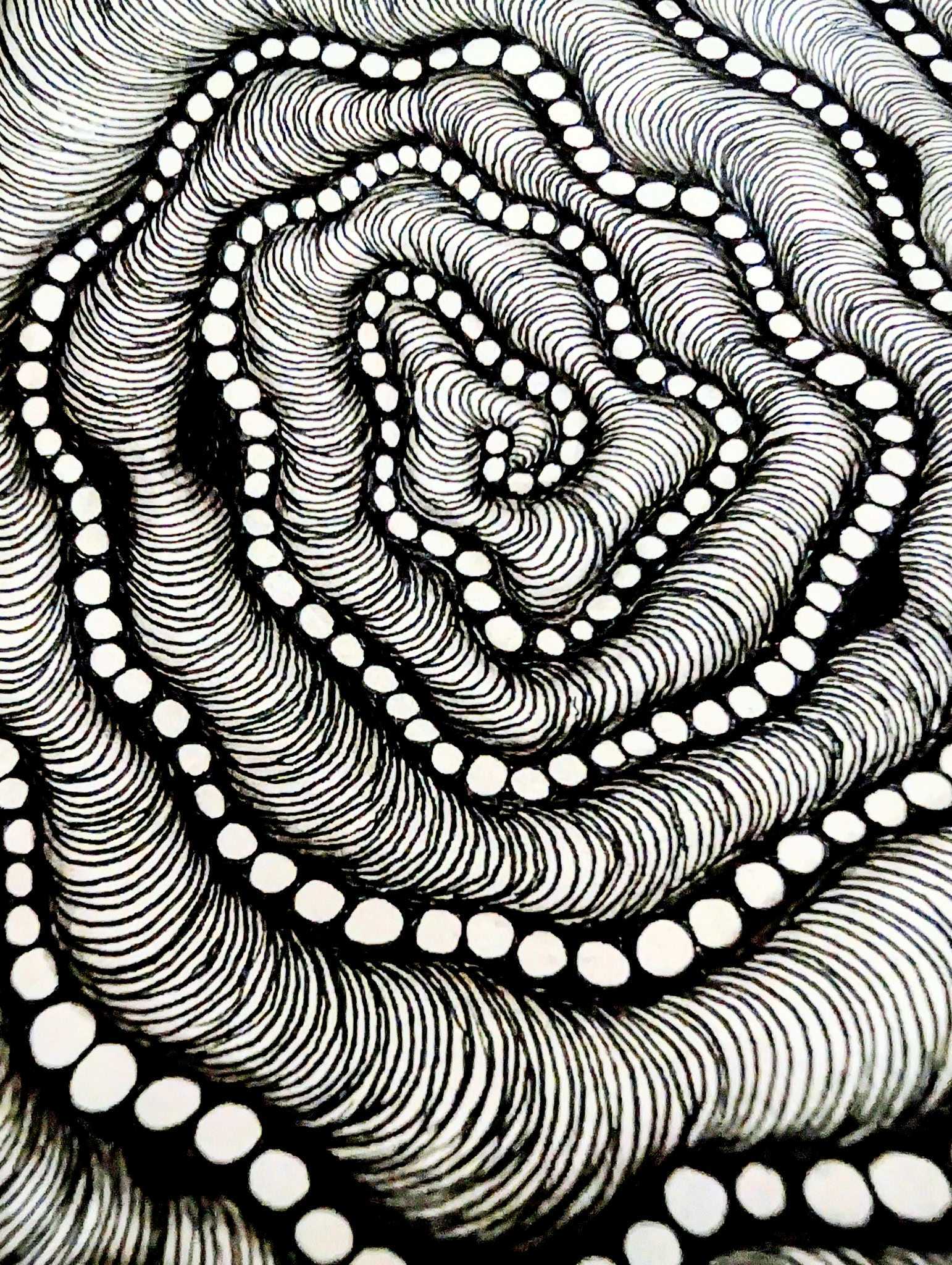 Doodle titled The Spiral That Listened