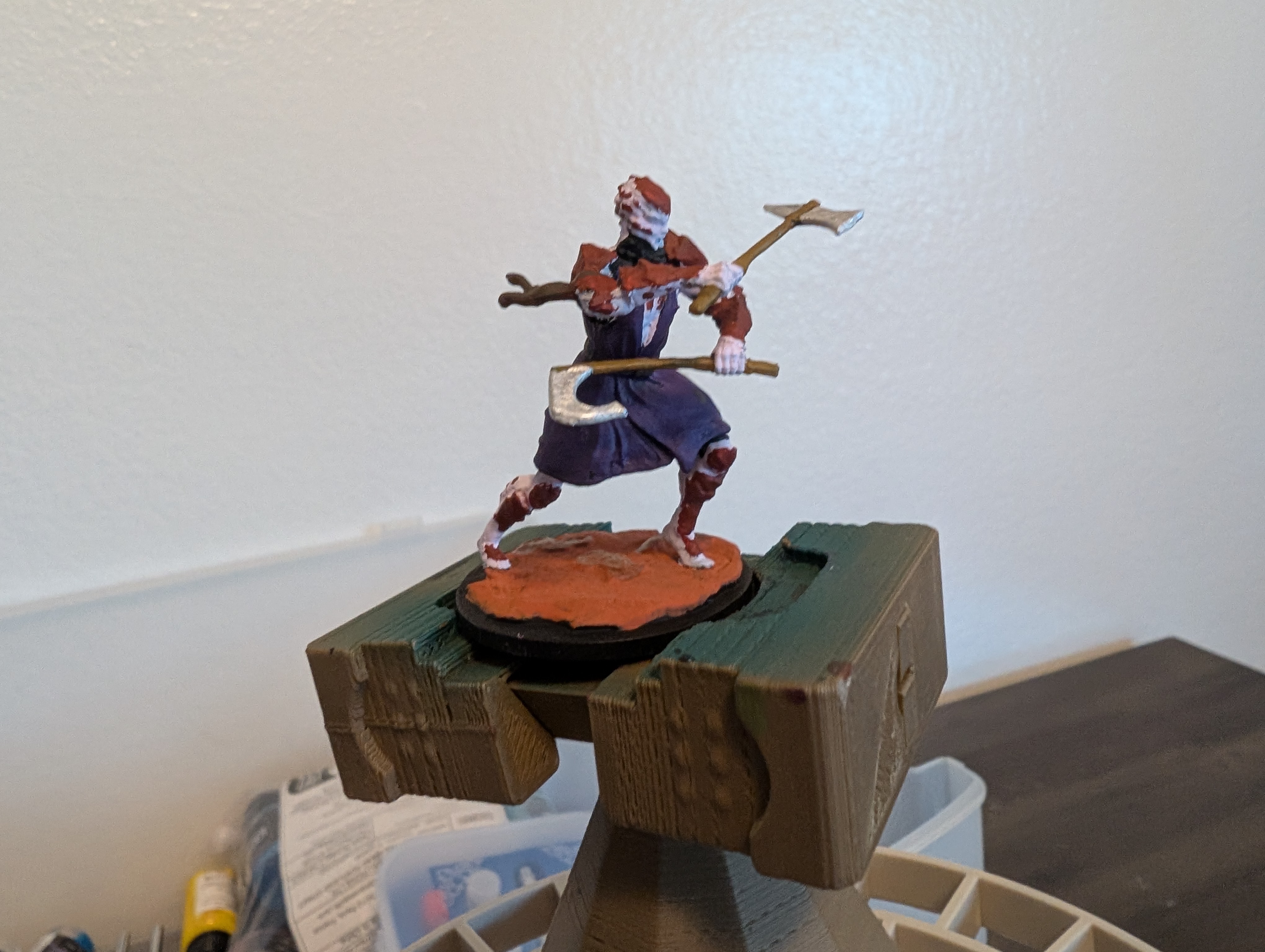 Painted Parshendi mini from the Stormlight Archive TTRPG